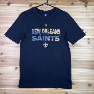 NFL New Orleans Saints Boys Large Black Short Sleeve T-Shirt